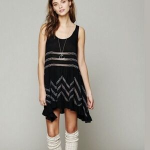 Free People Intimately Trapeze Slip Small Black